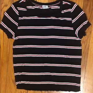 STRIPED LETTUCE EDGE TOP